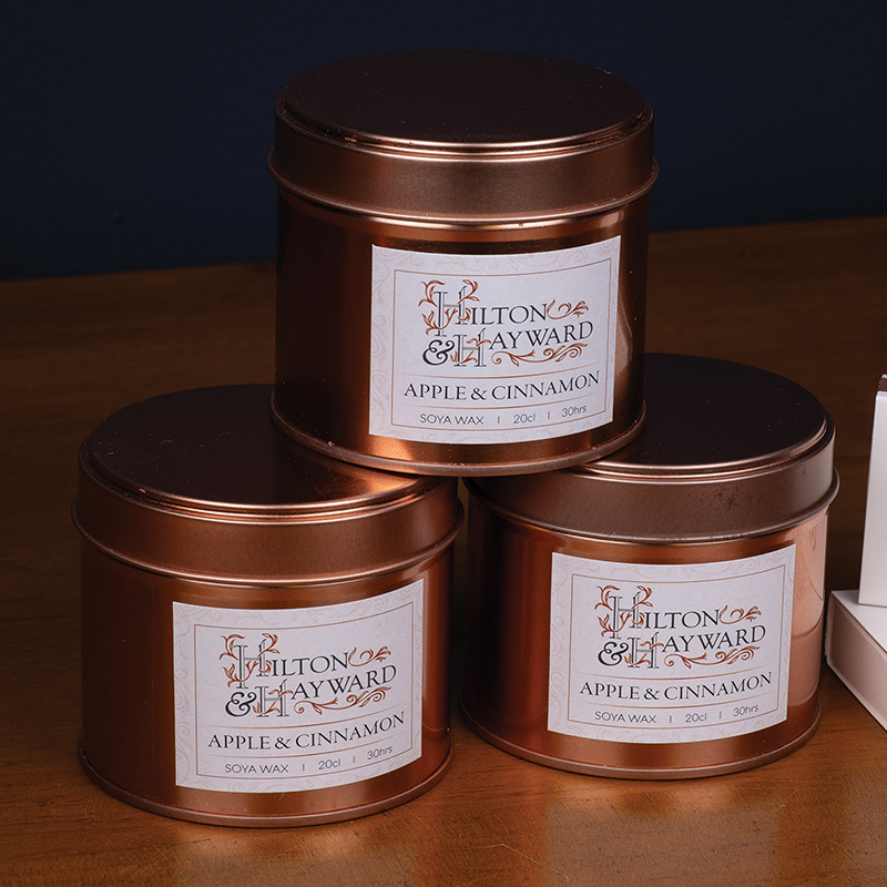 100% Natural Vegan Wax Candles - Apple & Cinnamon