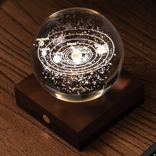 Amber Crystal Night/Desk Lights - Solar System
