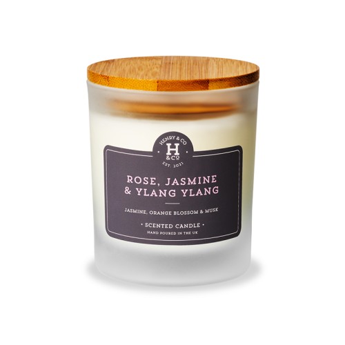 Rose, Jasmine & Ylang Ylang Scented Candle and Coaster
